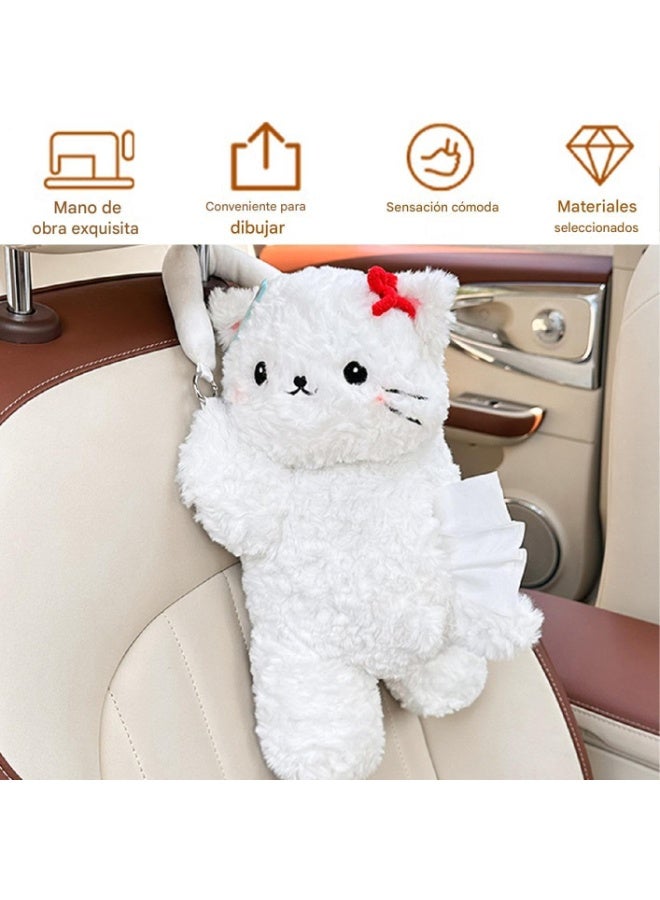 Arabest Cat Clipboard for Car – Napkin Holder Cat Pad Adorable | with Tissue Holder with Buckle for Car | Interior Decoration Home Office Bathroom Bedside Table Night Desk - Image 3